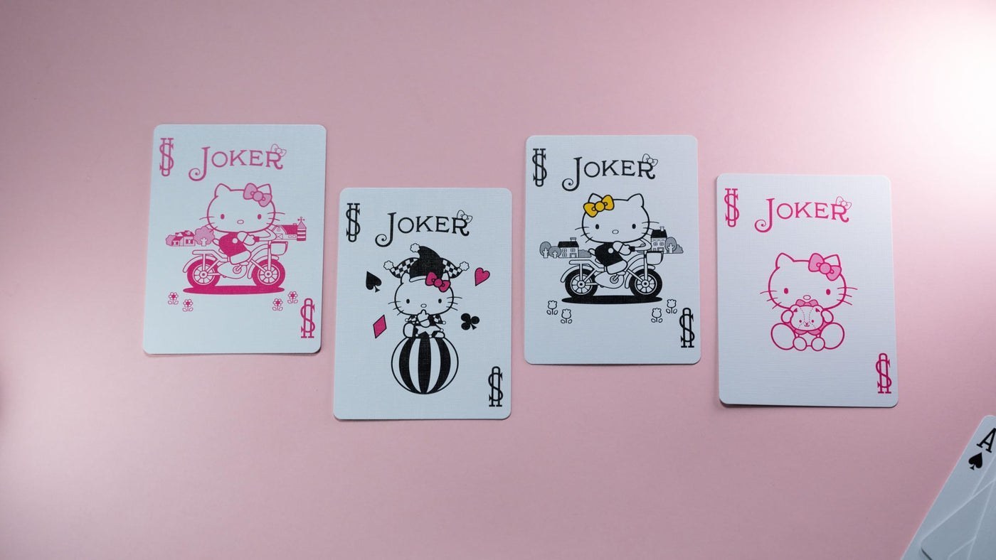 Hello Kitty Playing Cards - Black & Pink