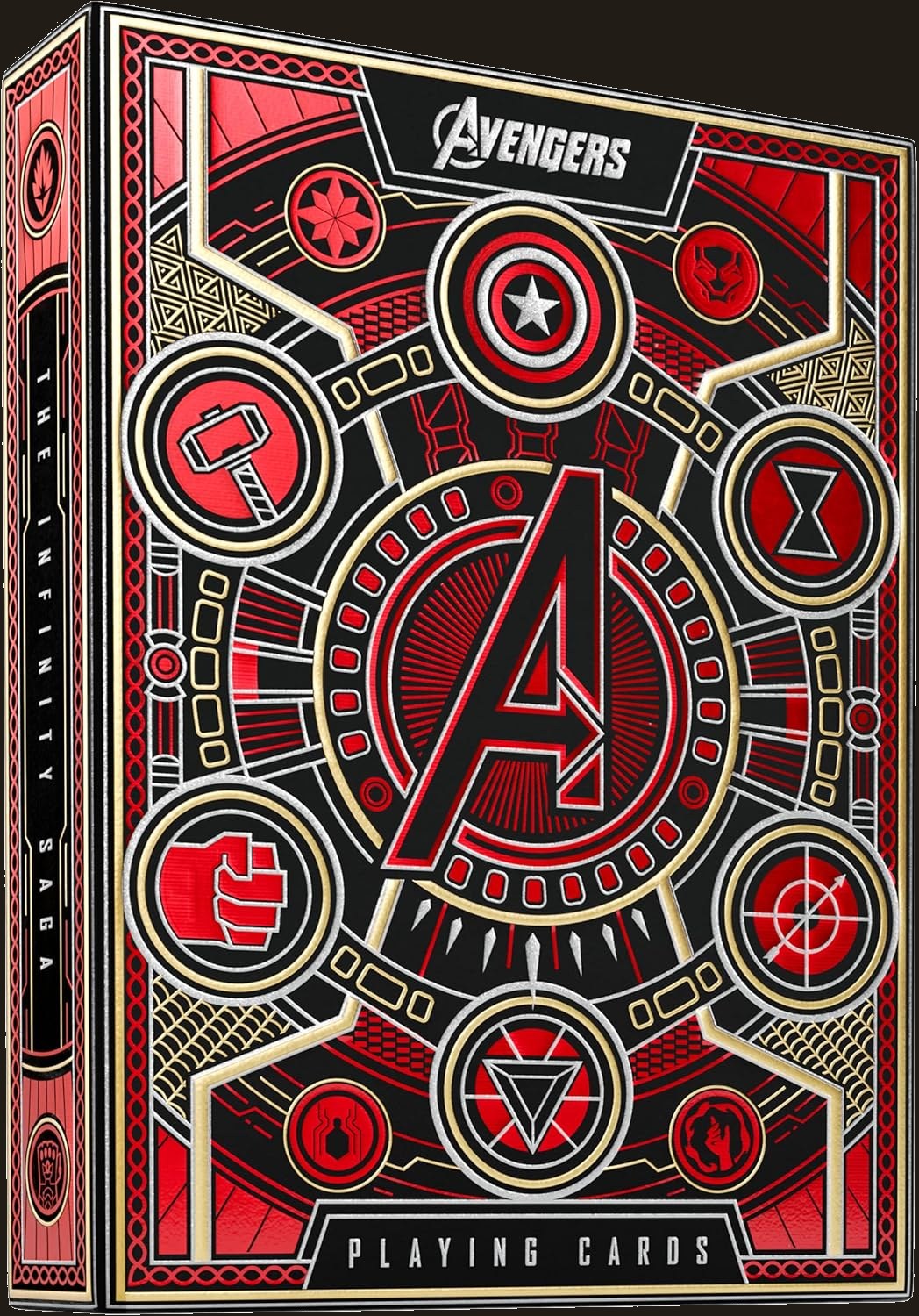 theory11 Avengers Red Edition Premium Playing Cards - Marvel Studios' The Infinity Saga Deck