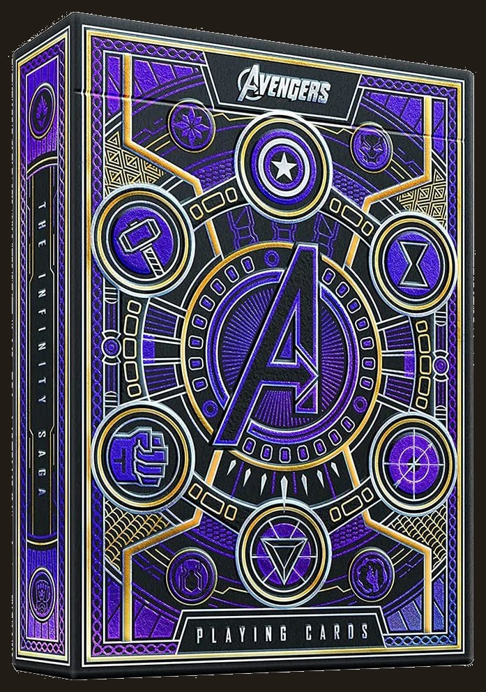 theory11 Avengers Red Edition Premium Playing Cards - Marvel Studios' The Infinity Saga Deck