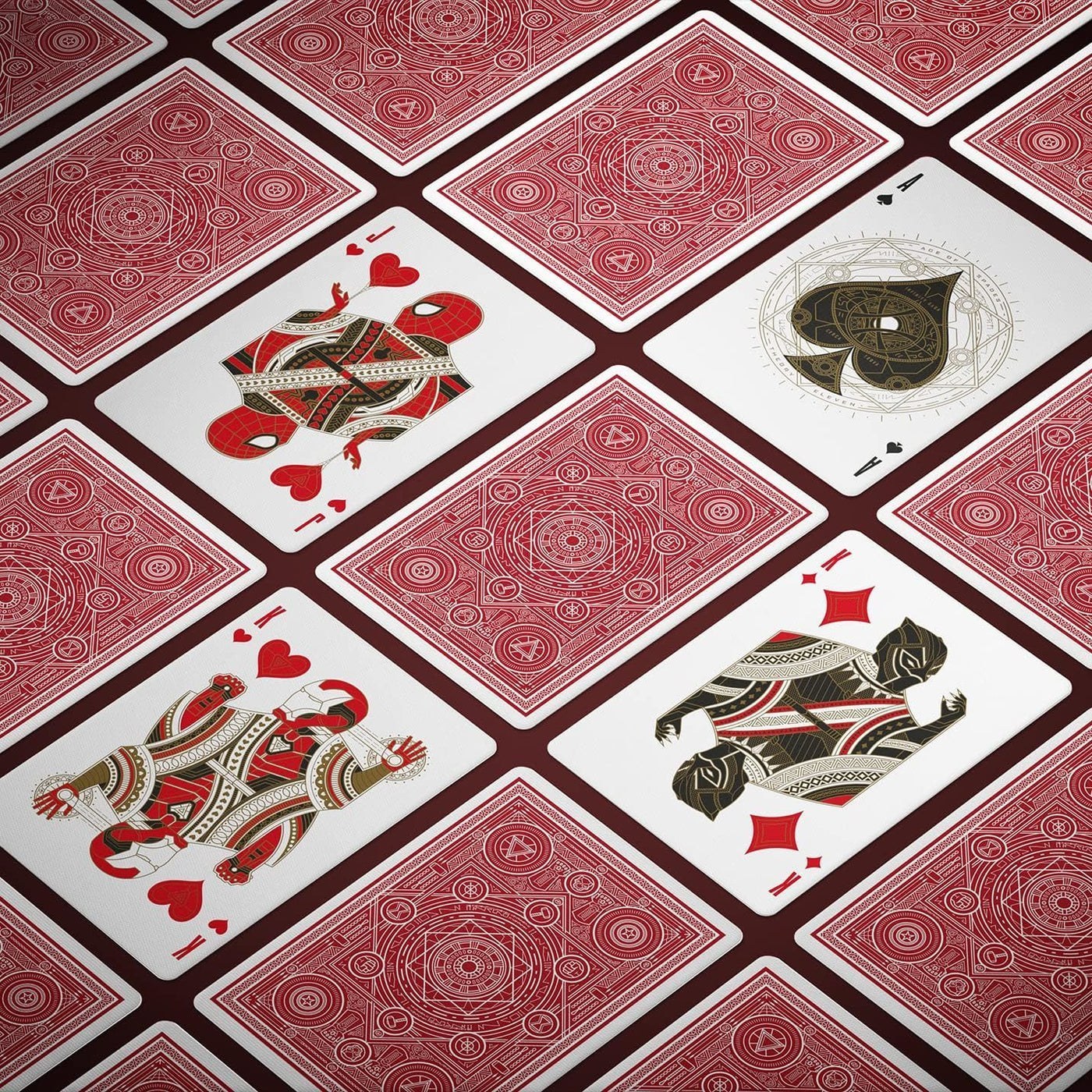 theory11 Avengers Red Edition Premium Playing Cards - Marvel Studios' The Infinity Saga Deck