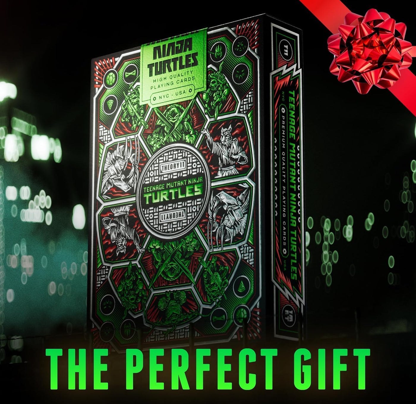 theory11 Teenage Mutant Ninja Turtles Premium Playing Cards, Poker Size Standard Index, Luxury Playing Cards