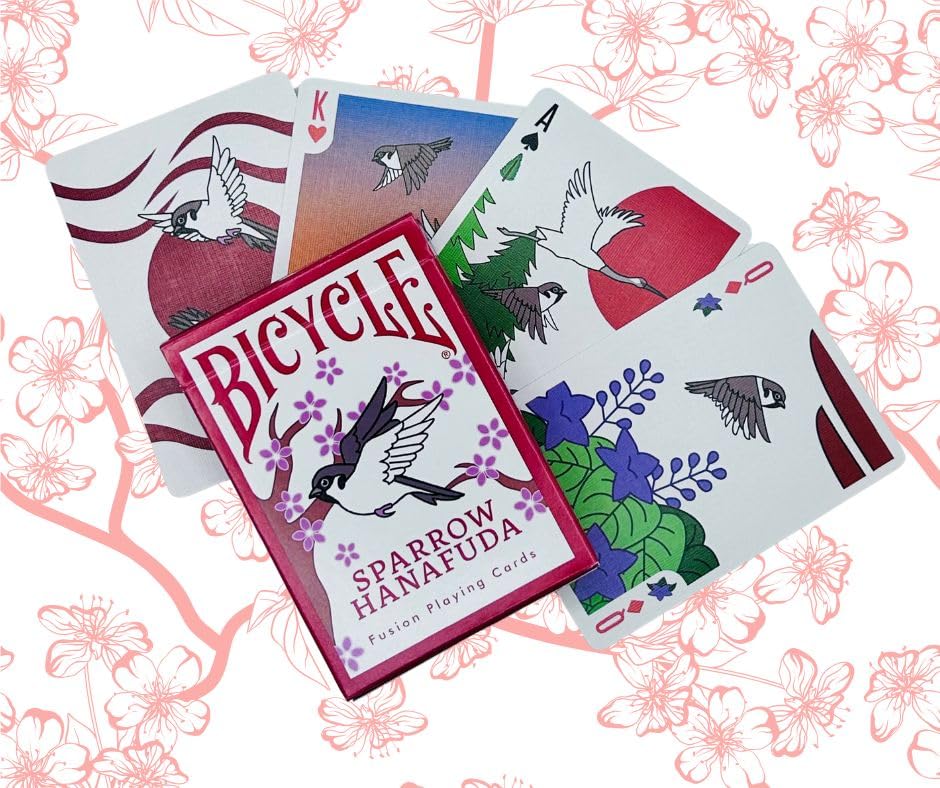 Sparrow Hanafuda Playing Cards