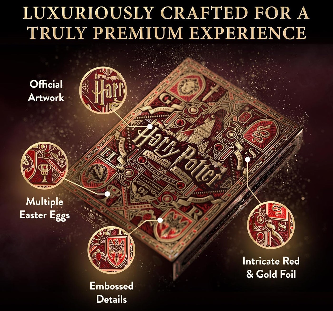 theory11 Harry Potter Playing Cards - Red (Gryffindor)