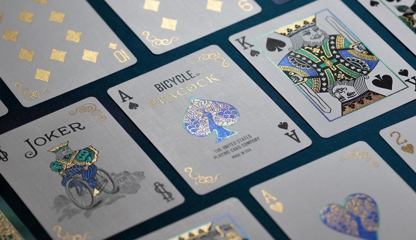 Peacock Playing Cards - Purple
