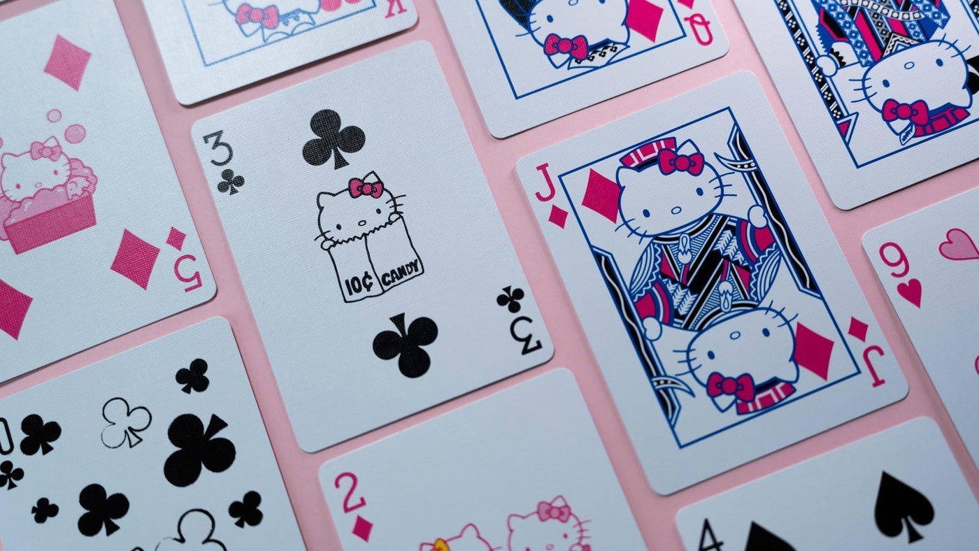 Hello Kitty Playing Cards - Black & Pink