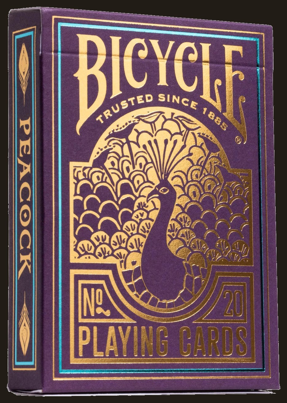 Peacock Playing Cards - Purple