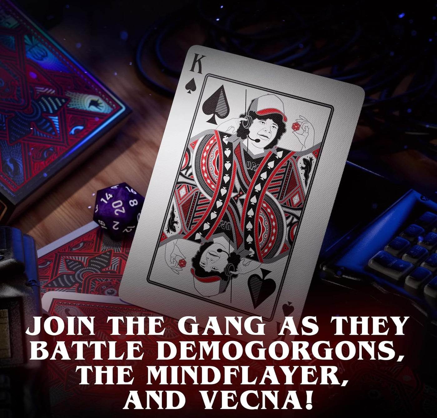 theory11 Stranger Things Premium Playing Cards, Poker Size Standard Index