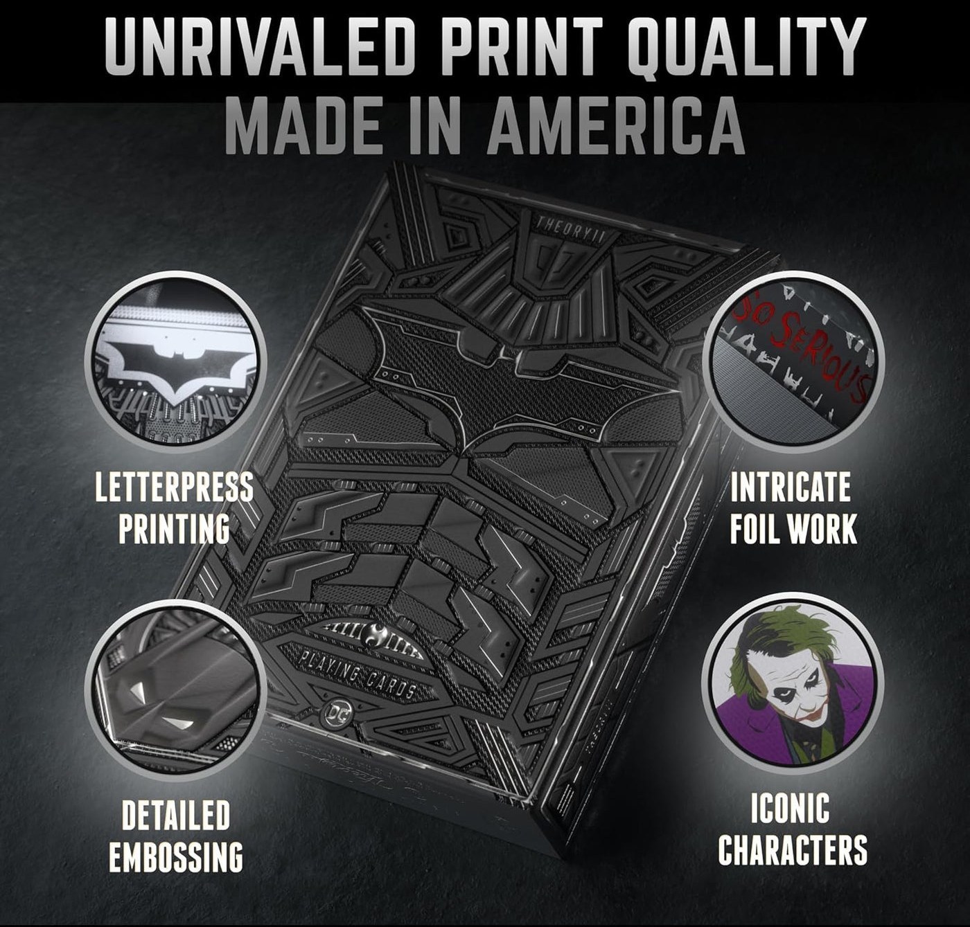 theory11 The Dark Knight Trilogy Premium Playing Cards - Officially Licensed Batman Theme Deck