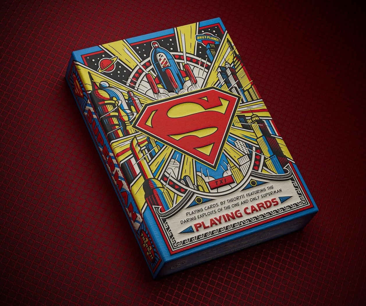 theory11 Superman Playing Cards, Premium Playing Cards, Poker Size Standard Index, Luxury Playing Cards