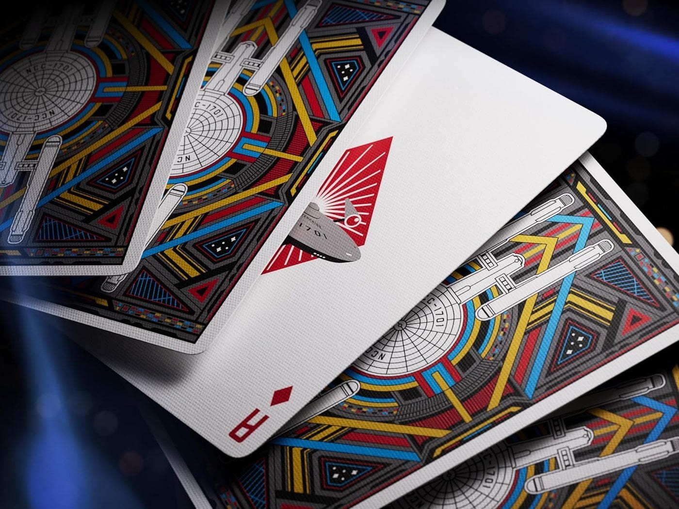 theory11 Star Trek Dark Premium Playing Cards, Poker Size Standard Index, Luxury Playing Cards
