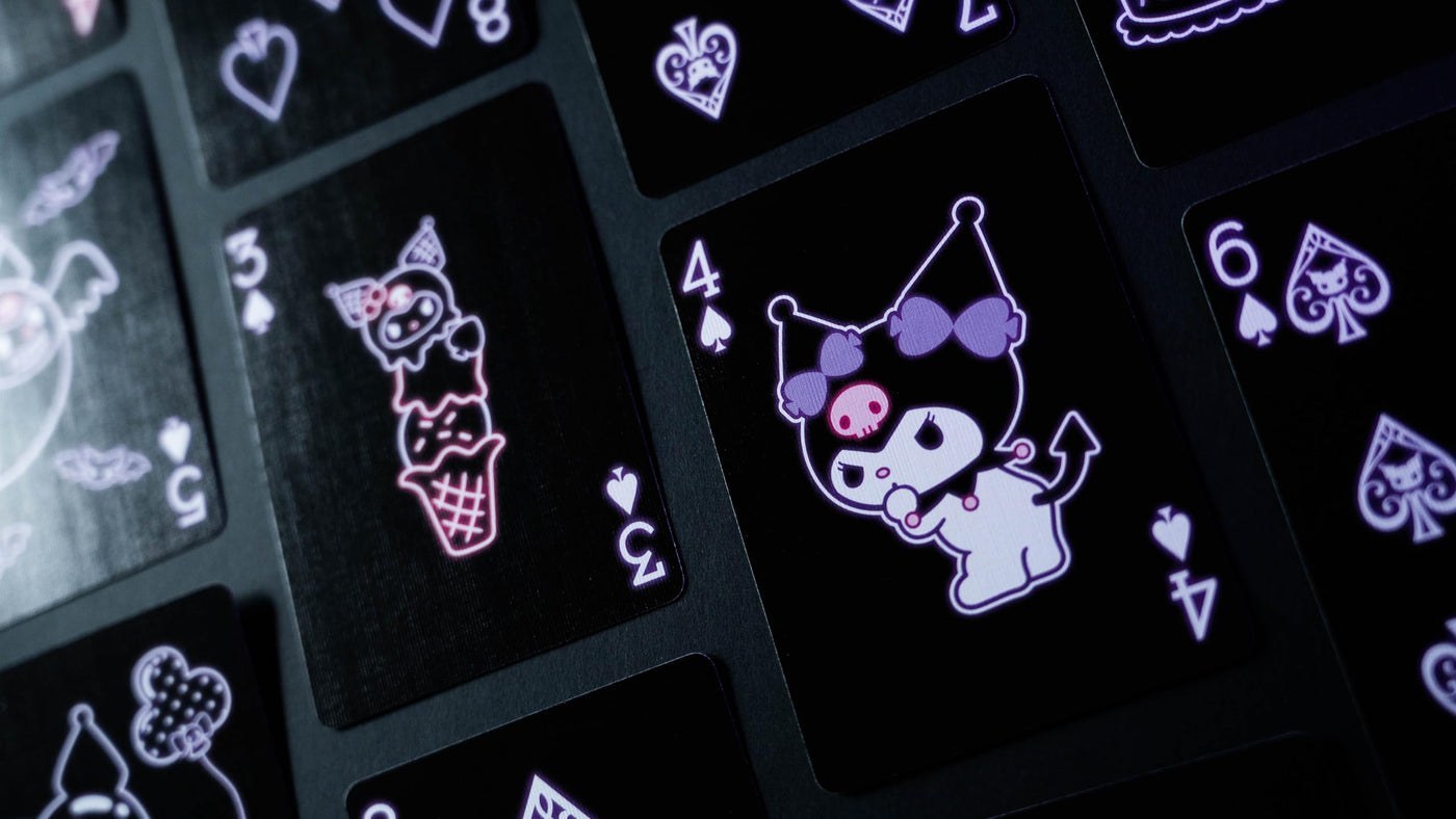 Hello Kitty Playing Cards - Black & Pink